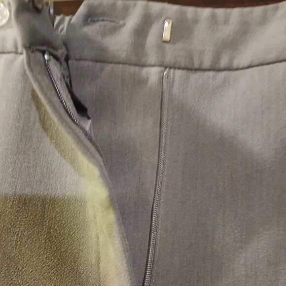 ZARA Gray High-Rise Wide Leg Dress Trousers XS - Picture 9 of 12